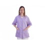 Tunic with buttons-cotton/ pol.-donna xxl purple