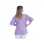 Tunic with buttons-cotton/ pol.-donna xxl purple