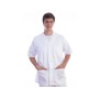 Tunic with buttons-cotton/pol.-unisex s white