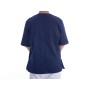 Casacca con bottoni-cotone/pol.-unisex xs blu