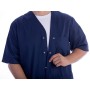 Chaqueta con botones-algodón/pol.-unisex xl azul