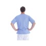 Tunic with buttons - cotton/pol. - unisex light blue