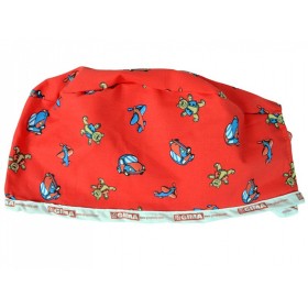 Casquette à motif - rouge