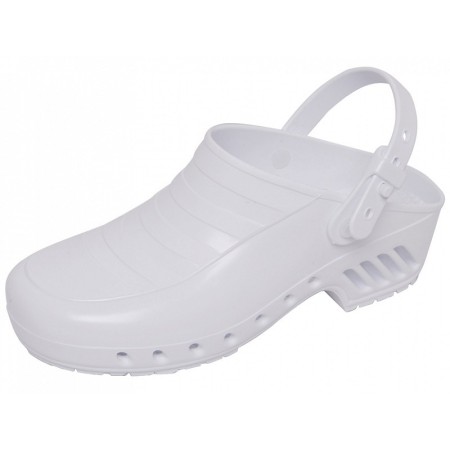 Sabots blancs - pas de trous avec sangle - 38 - 1 paire