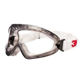 3M 2890S Schutzbrille, klare PC-Scheibe (AS/AF), gasdicht, elastisches Band