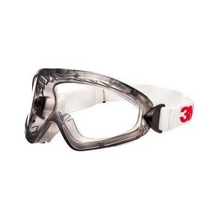 3M 2890S safety goggles, clear PC lens (AS/AF), gas-tight, elastic band