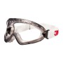 Ochranné brýle 3M 2890S, čiré PC sklo (AS/AF), plynotěsné, elastický pásek