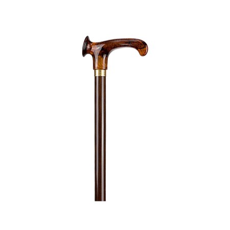 "raffaello" wooden stick - right t-handle - tortoiseshell