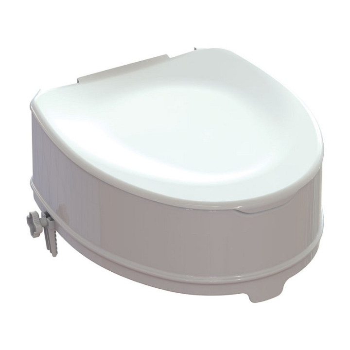 Rehausseur de WC avec système de fixation - 15 cm