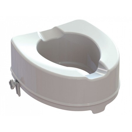 Assento elevado do vaso sanitário com sistema de fixação - 15 cm