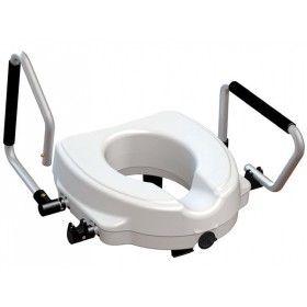 Toilet booster seat with reclining armrests - 12.5 cm