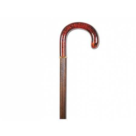 Synthetic stick - amber style curved handle