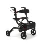 Rollator with pole holder and back support vermeiren four light