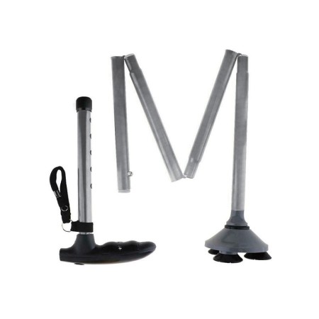 Stick med sugkoppar och led-ljus - silver