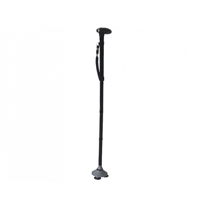 Hold dig til sugekopper og LED-lys – sort