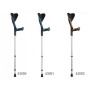 Advance crutches - turquoise/black - 1 pair