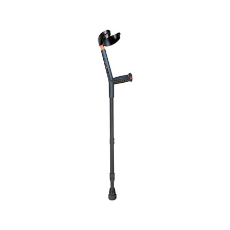 Crutch with double adjustment - open armrest - 1 pair