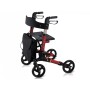 Compacte rollator - opvouwbaar - rood