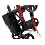 Compacte rollator - opvouwbaar - rood