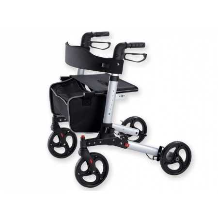 Stylish walker - foldable - silver