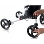 Stylish walker - foldable - silver