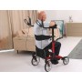 Fully adjustable standing walker - aluminum - red