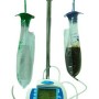 Set de perfusion avec double poche intégrée de 1,6l pour solution nutritive et 1l pour lavage - 30 pièces pour kangourou