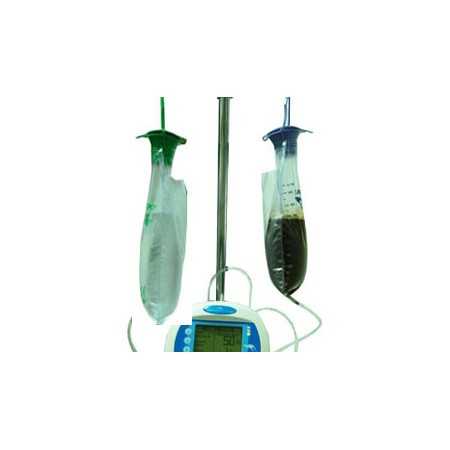 Infusion set with double integrated bag of 1.6l for nutrient solution and 1l for washing - 30 pieces for Kangaroo