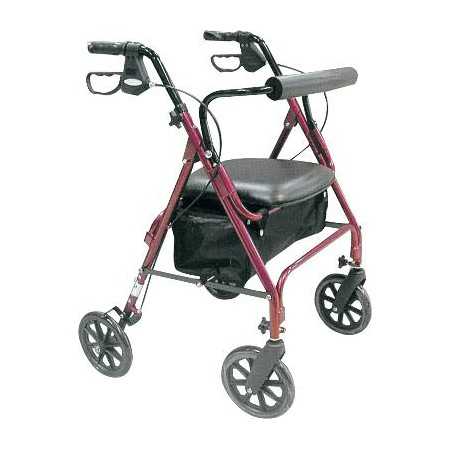 Rollator with seat and Mediland brakes