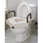 Mediland 11,4 cm erhöhte Toilette mit Befestigungsvorrichtung und festen Armlehnen