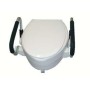 Rialzo WC 10 cm Mediland con braccioli ribaltabili e coperchio