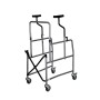 Height-adjustable folding axillary walker