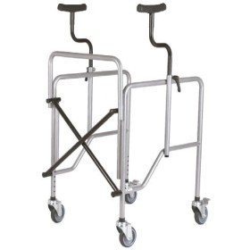 Height-adjustable foldable underarm walker