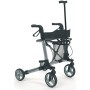 Rolátor s držákem tyčí a zádovou opěrkou vermeiren quadri light