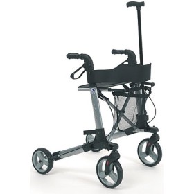 Rollator met stokhouder en rugsteun Vermeiren Quadri Light