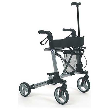 Rollator cu suport pentru bastoane și suport pentru spate Vermeiren Quadri Light