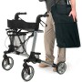 Rollator cu suport pentru bastoane și suport pentru spate Vermeiren Quadri Light