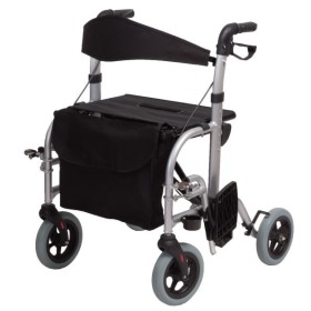 Rollator in alluminio doppia funzione