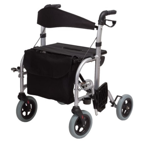 Rollator din aluminiu cu funcție dublă