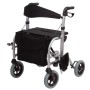 Dual function aluminum rollator