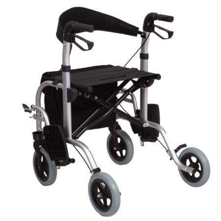 Rollator din aluminiu cu funcție dublă