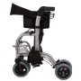 Aluminium rollator met dubbele functie