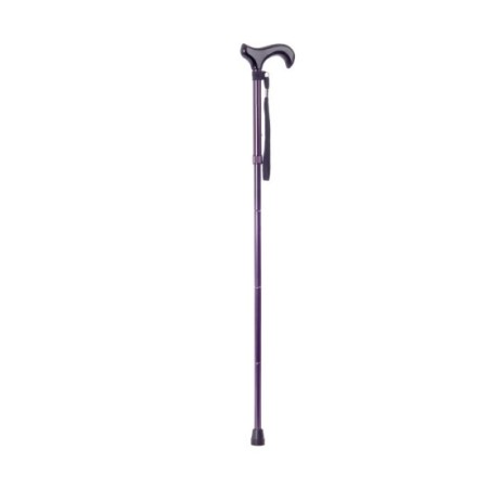 Anodized aluminum stick with non-slip tips - foldable and adjustable in height - t-handle - woman