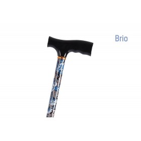 Flower Pattern Aluminum Stick With Wooden T-Handle - Brio