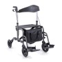 Folding Rollator in Painted Aluminum - 4 Wheels - Dual Function - Gaya 2.0