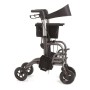 Vikbar rollator i lackerad aluminium - 4 hjul - Dubbelfunktion - Gaya 2.0