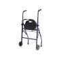 Foldable Painted Steel Rollator - 2 Wheels - With Seat And Basket - Zeus