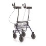Sklopivi rolator od lakiranog čelika - 4 kotača s antibrahijalnom potporom - Era