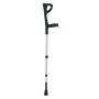 Pair of forearm crutches with shock absorber