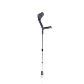 Pair Of Anodized Aluminum Forearm Crutches With Soft Support